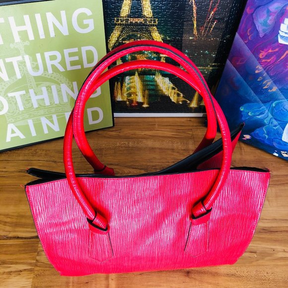 Elizabeth Arden Large Red Tote NWOT - Picture 6 of 11